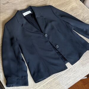 Jones New York 3/4 Length Black Women's Blazer